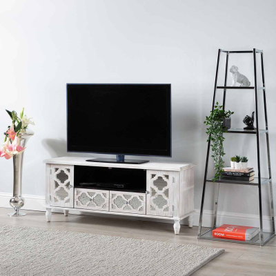 Medium chrome ladder display unit