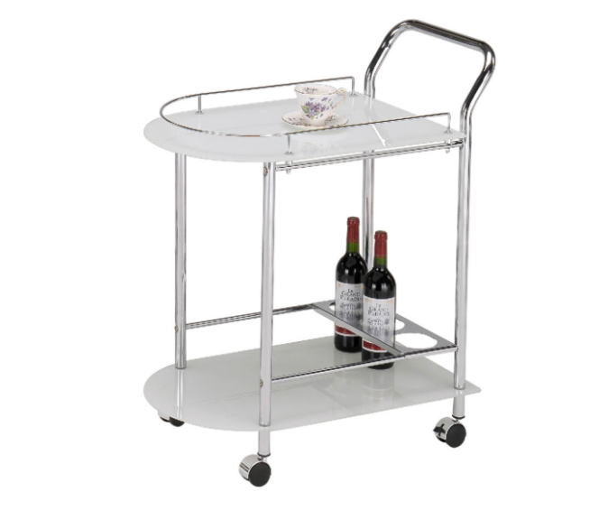Chrome Metal Drinks Trolley