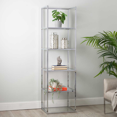 The Five-Tier Glass Display Shelf