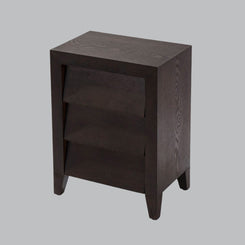 Brio Chocolate Finish Bedside Table
