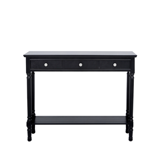 Medium black Delta console table