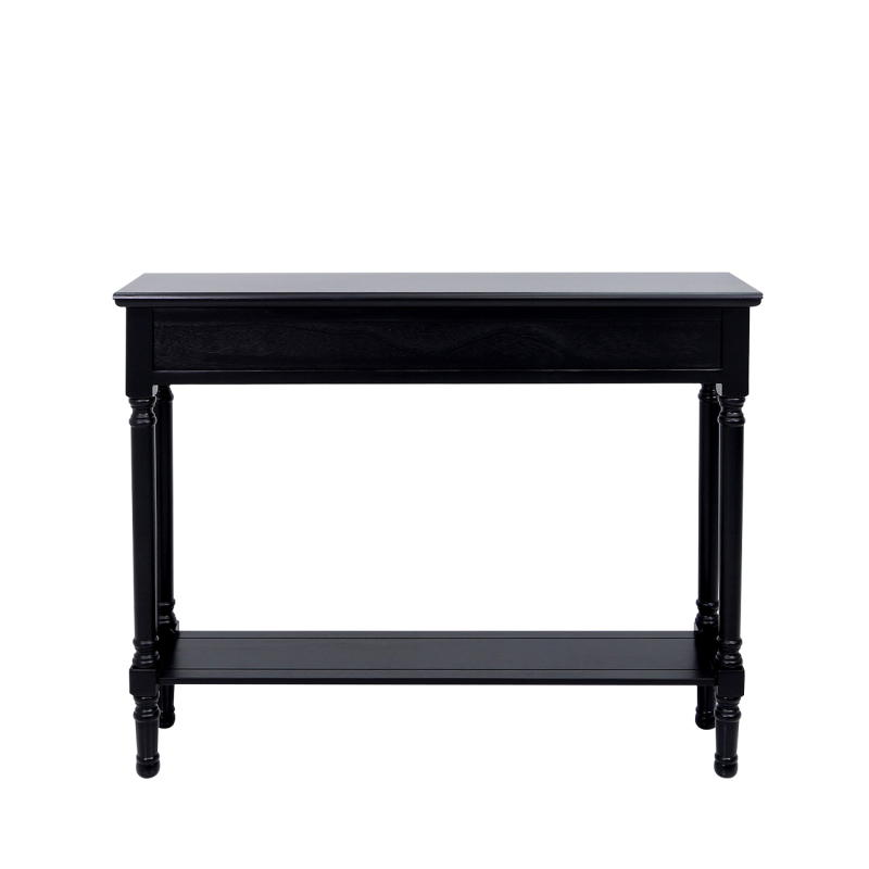 Medium black Delta console table