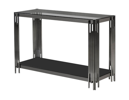The Black Gunmetal Console Table