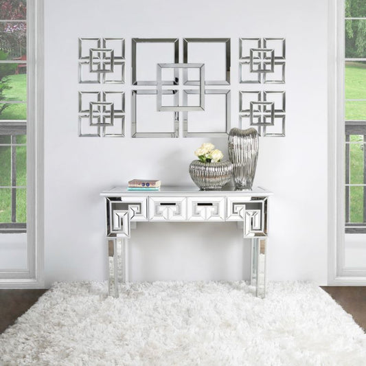 90x90 Geo Mirror Wall Art