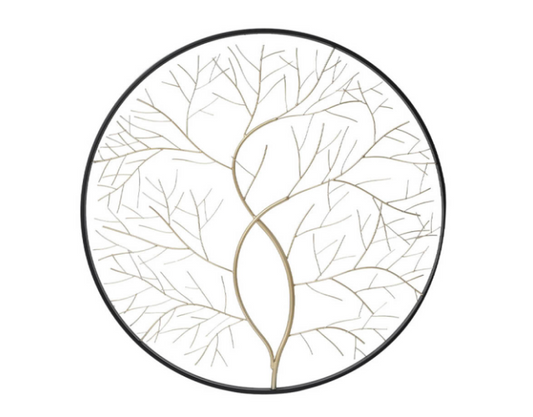 50cm Black and Gold Tree Wall Decoration