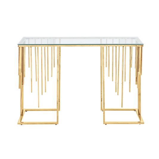Gold Metal Console Table