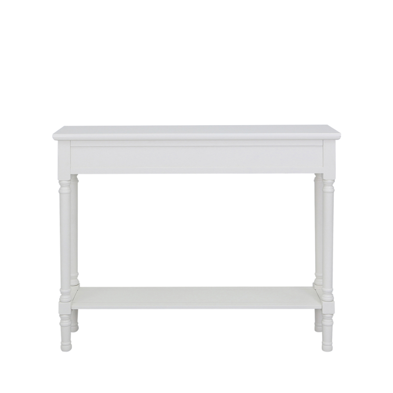 Medium white Delta console table