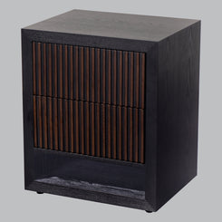 Grove 2 Drawer Chocolate Side Table