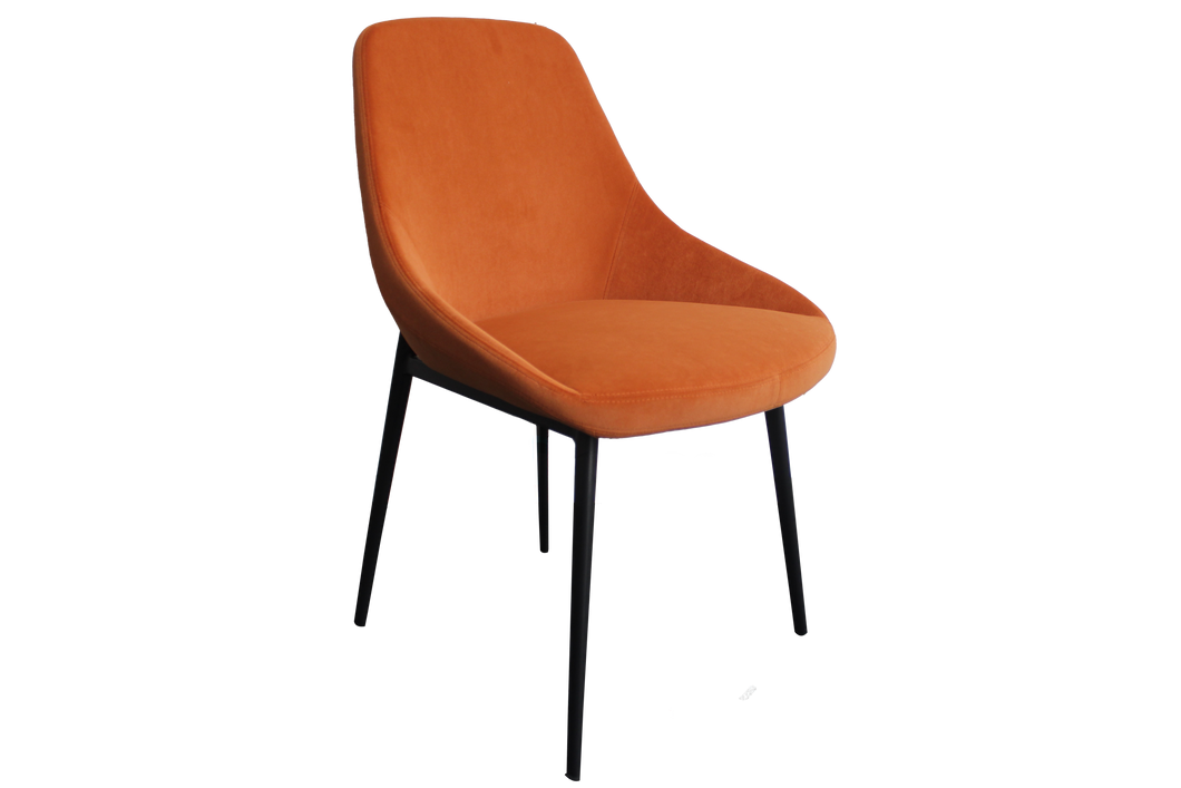 Set of 2 Lucia Dining Chairs - Sunburst Orange
