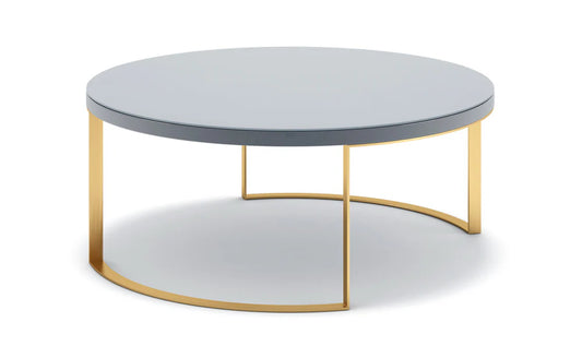 Lunato Coffee Table - Grey Lacquer