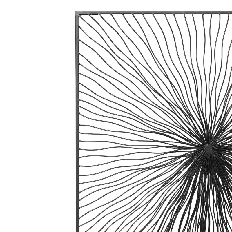 120cm Grey Gunmetal Metal Wall Decoration