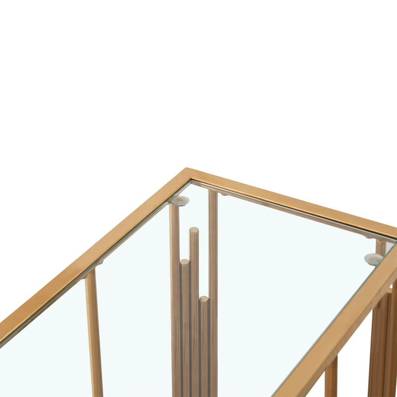 The Gold Tube Sofa Table