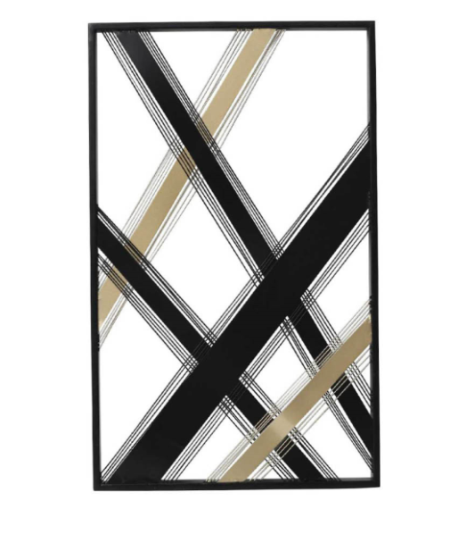 66cm Black and Gold Wall Decoration