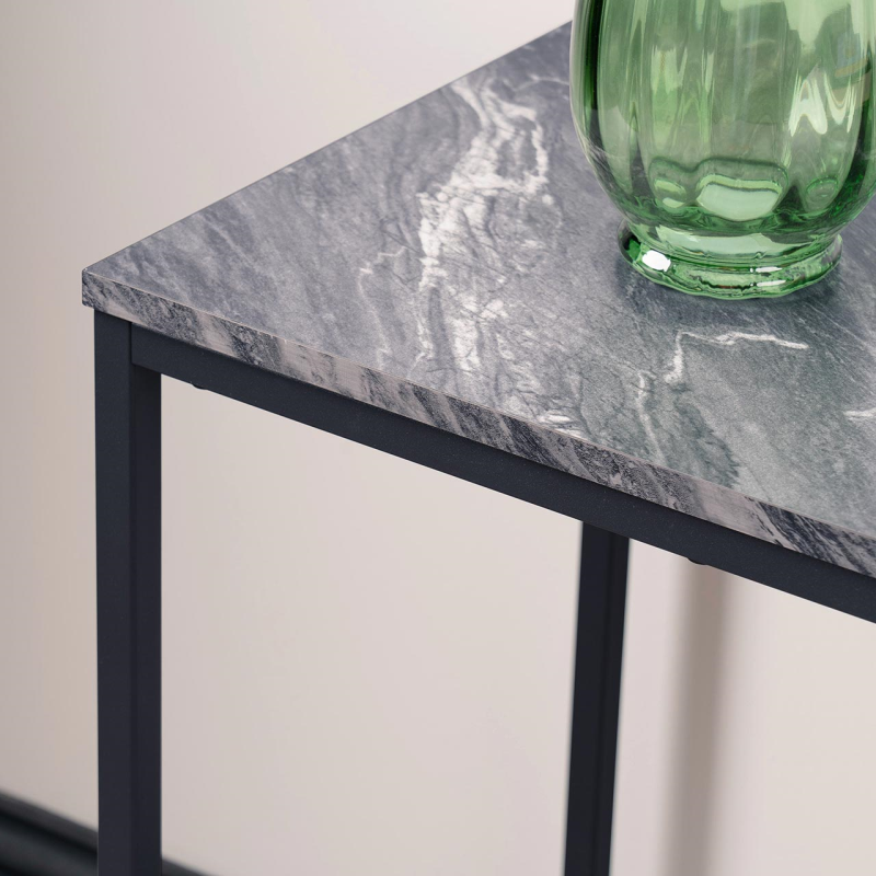 Black Metal Console Table