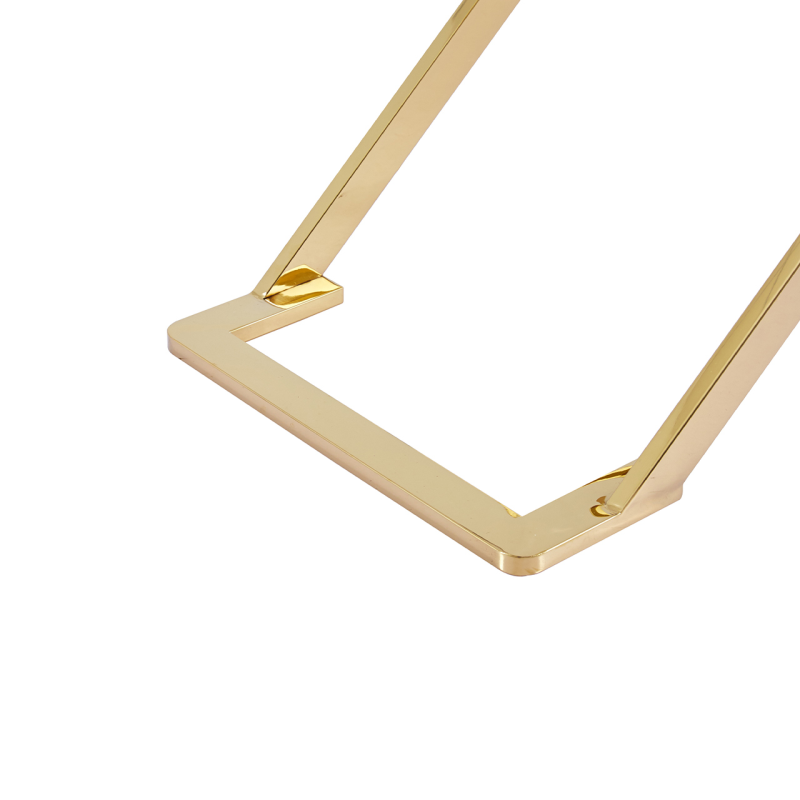 The Axel Gold Gunmetal Console Table