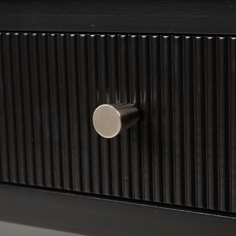 Black 2 Drawer Coffee Table