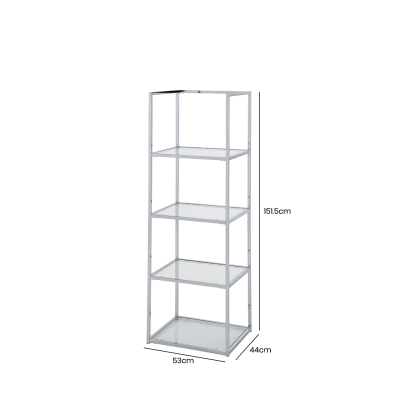 The Four-Tier Glass Display Shelf