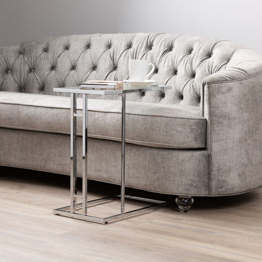 The C-shaped Stainless Steel Sofa Table