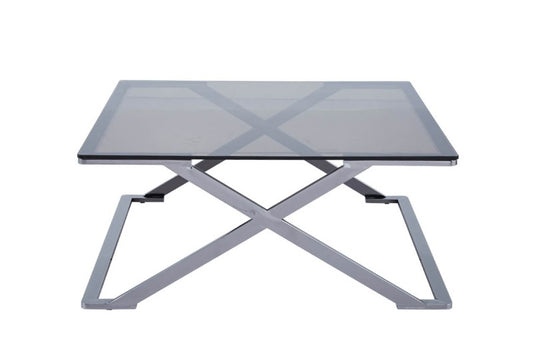 Axel Grey Gunmetal with Smoke Glass Coffee Table