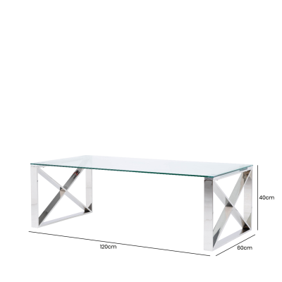 Zenith Stainless Steel Coffee Table