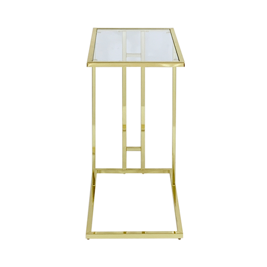 The C-shaped gold Sofa Table