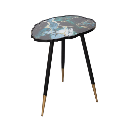 Teal Green End Table