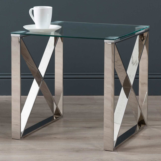 Zenith Stainless Steel End Table