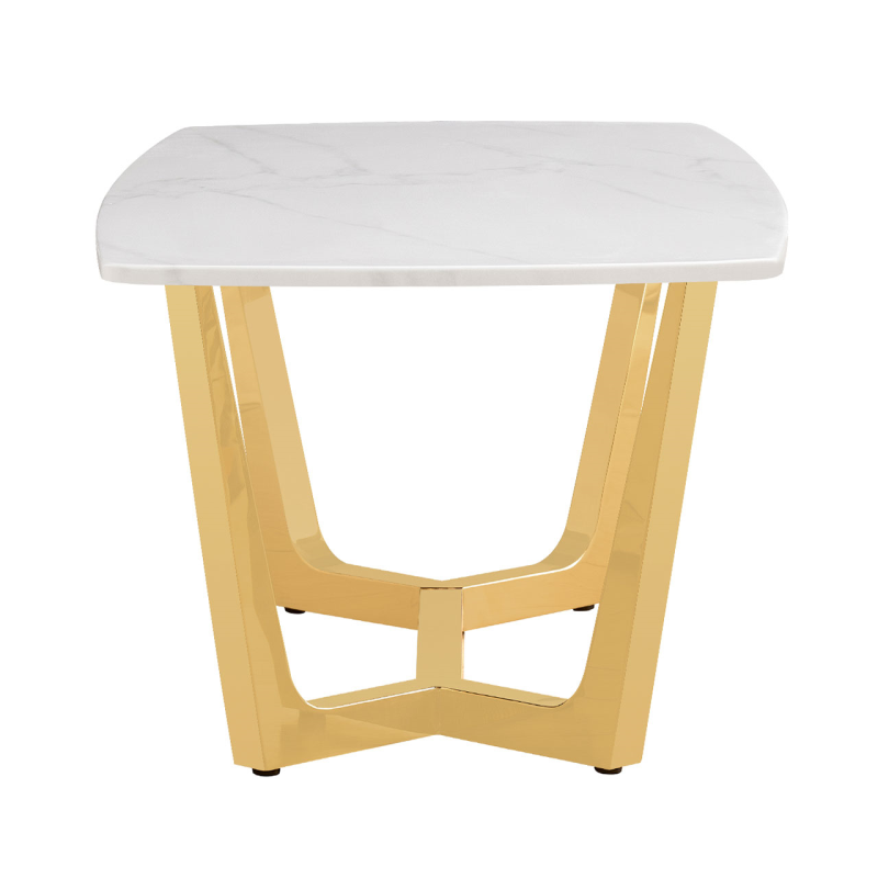 Max Gold Metal End Table