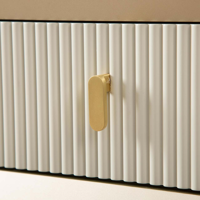 Cream Elm 2 Drawer Console Table