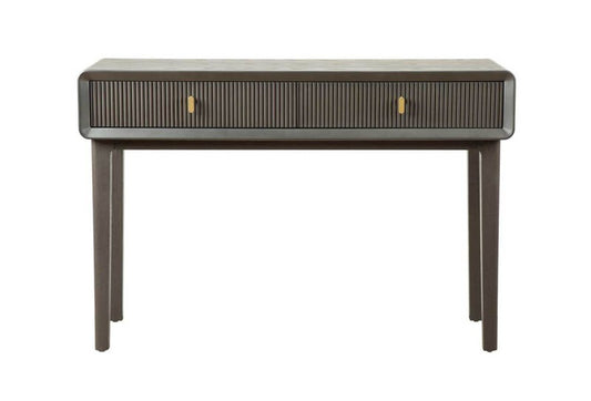 The Smoke Grey Elm 2-Drawer Console Table