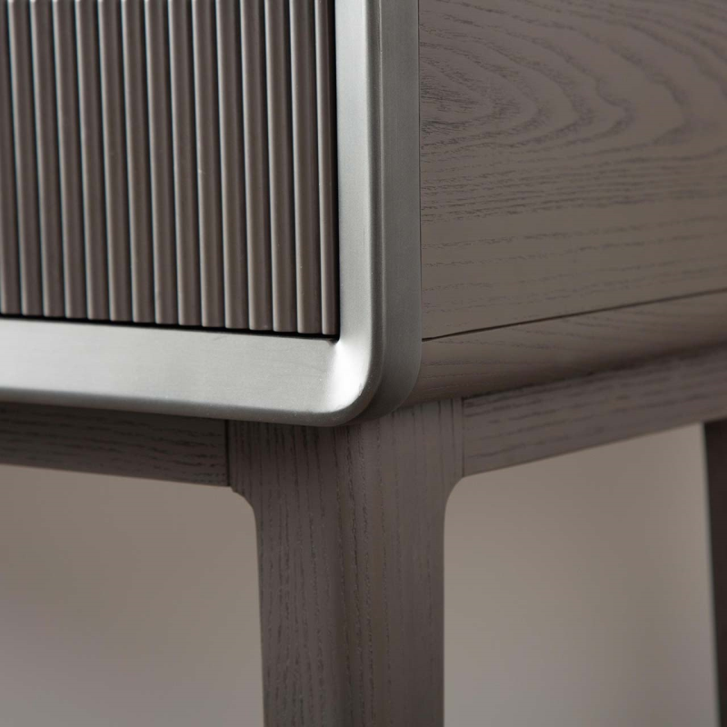 The Smoke Grey Elm 2-Drawer Console Table