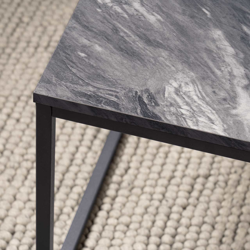 Alora Black Metal Coffee Table