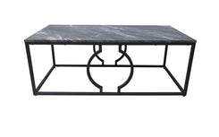 Alora Black Metal Coffee Table