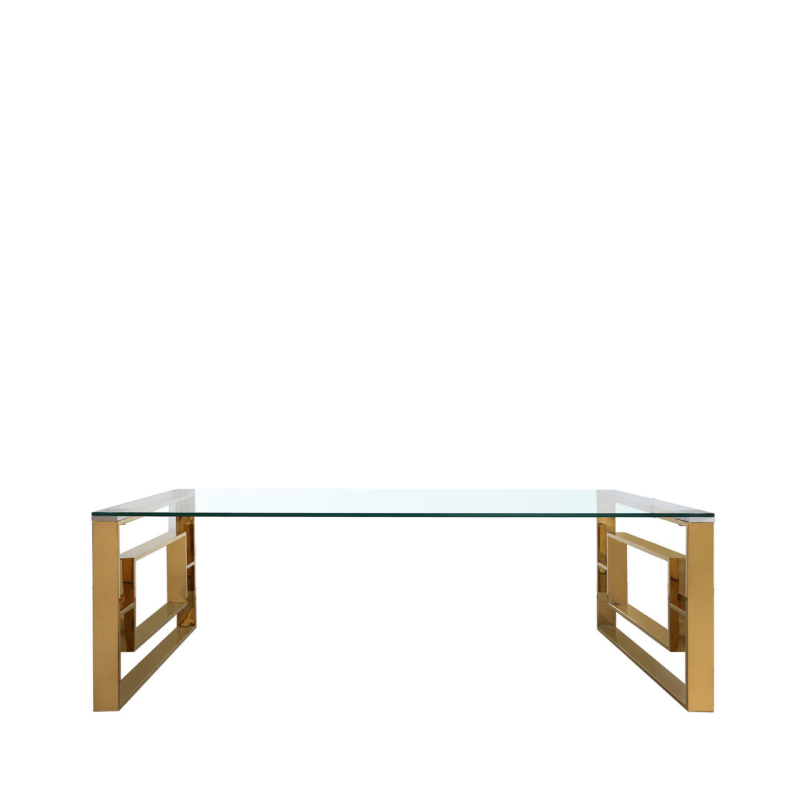 Apex Gold Metal Coffee Table