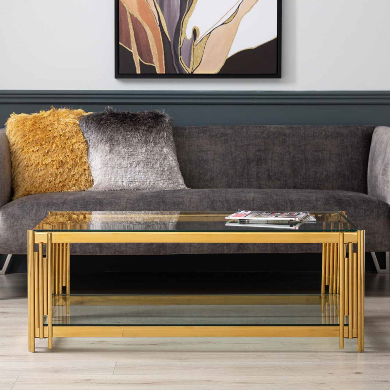 Gold Coffee Table