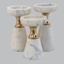 Roman Set of 3 Candle Holders