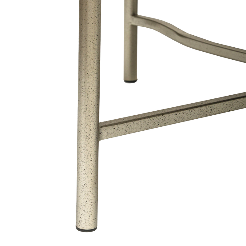 Champagne Coffee Table with Leaves Design KD Legs