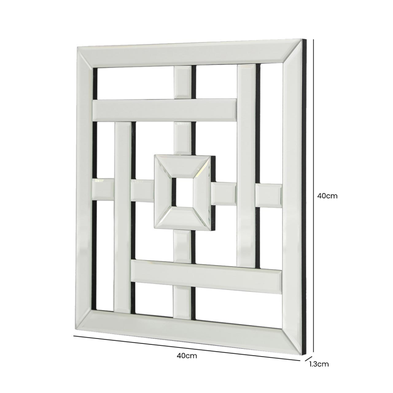 40cm Geo Mirror Wall Art