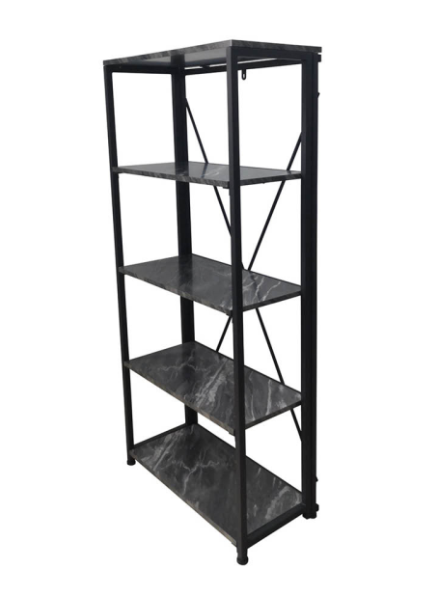 138cm 5-Tier Black Display Unit