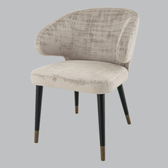 Vance Luxe Mushroom Finish Chair