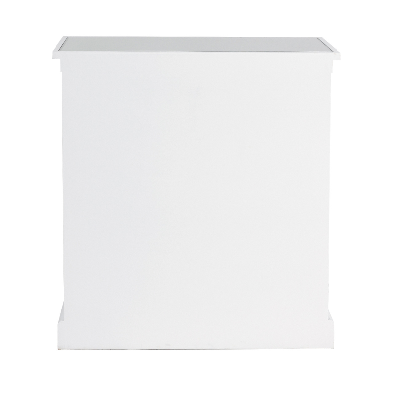 Glam mirrored white sideboard