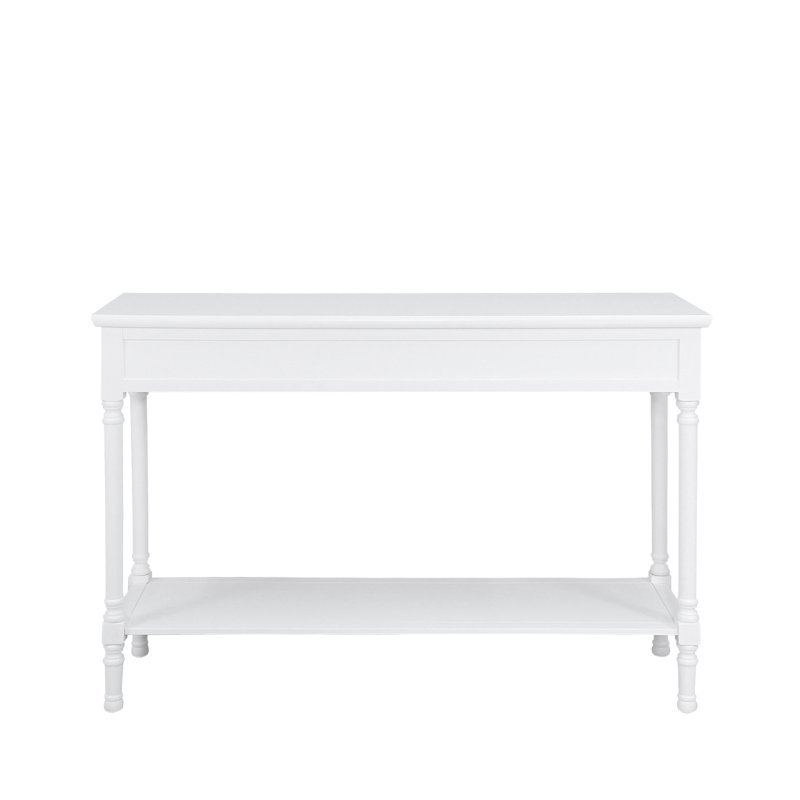 Large classic white console table