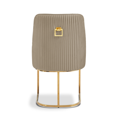 Eri Taupe Velvet Dining Chair