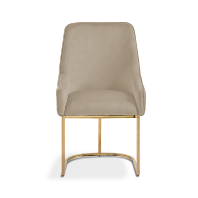 Eri Taupe Velvet Dining Chair