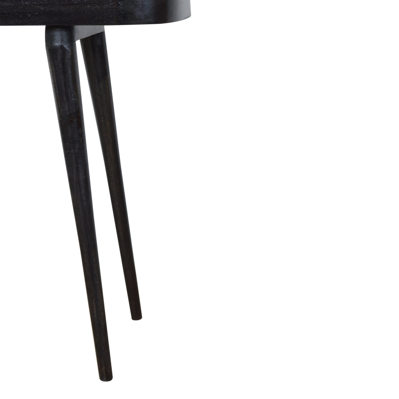 Rattan Console Table in Ash Black