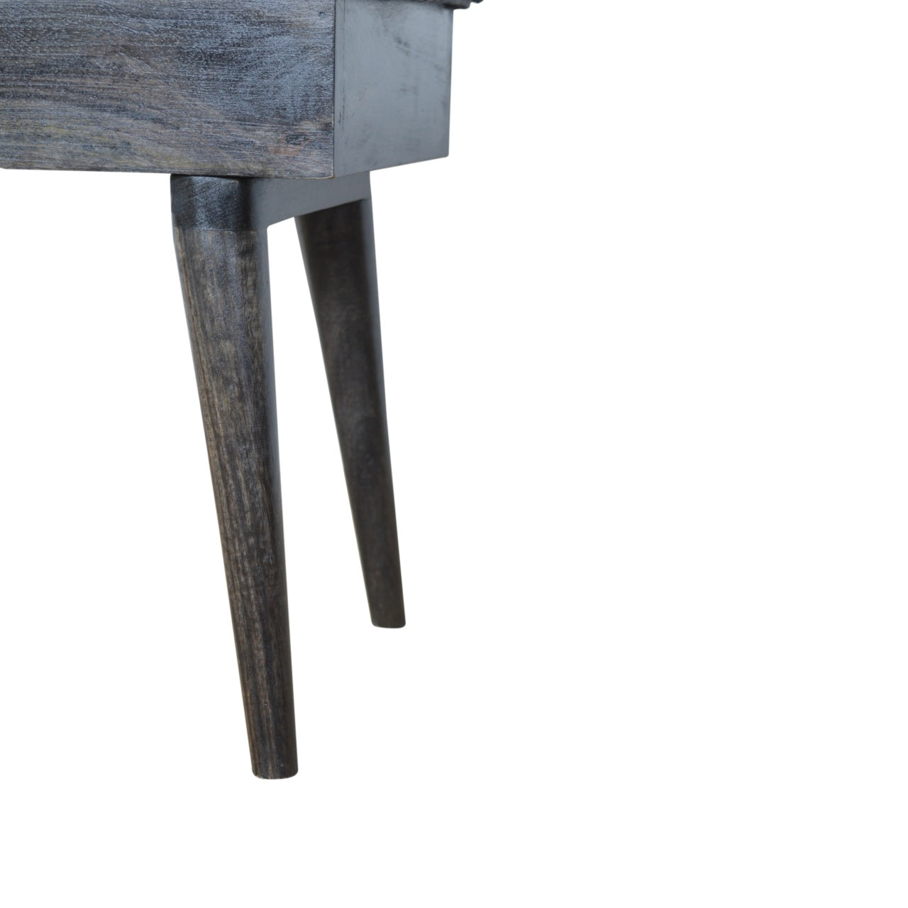 Tweed Storage Bench in Black