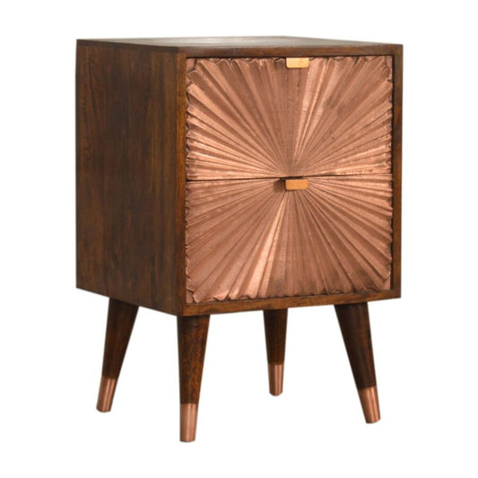 Manila Copper Bedside Table