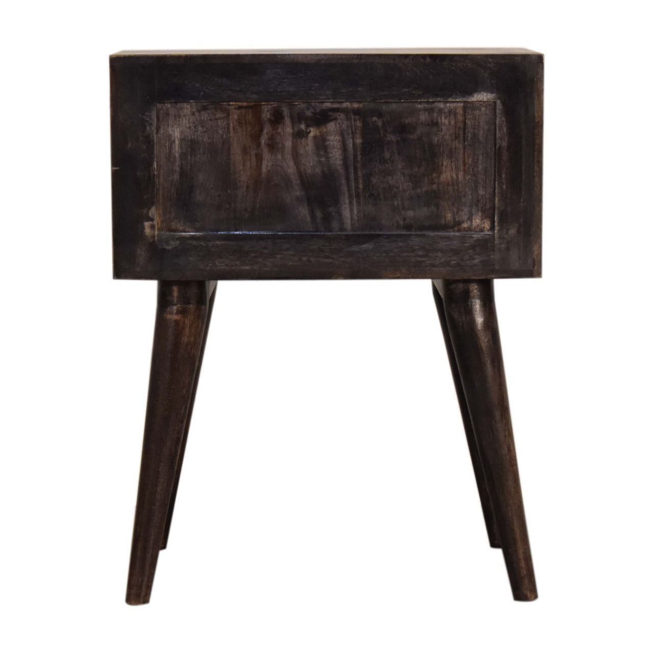 Modern Solid Wood Bedside in Ash Black