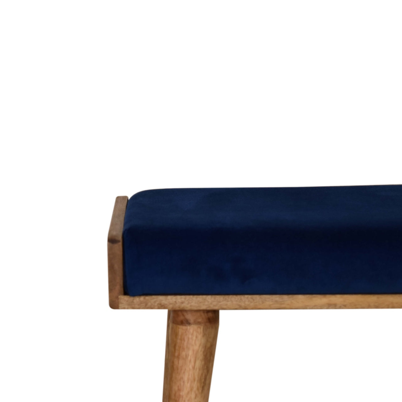Tray Style Footstool in Royal Blue Velvet