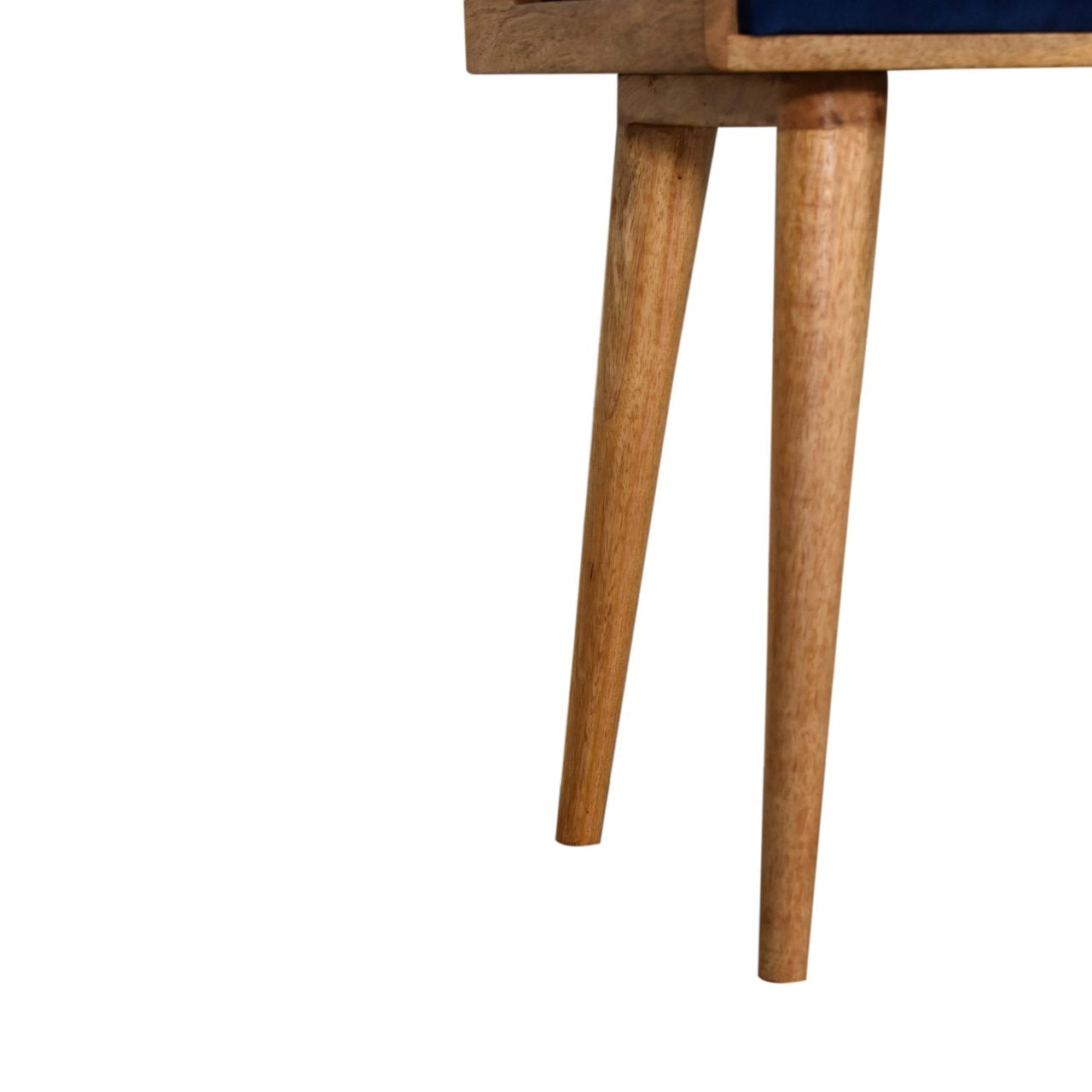 Tray Style Footstool in Royal Blue Velvet